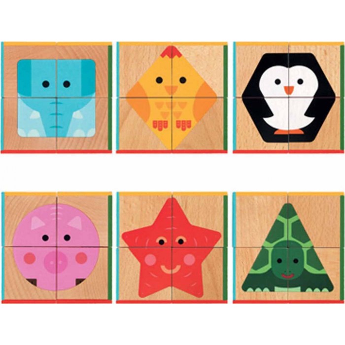 DJECO 4 ΞΥΛΙΝΟΙ ΚΥΒΟΙ-ΠΑΖΛ DJECO 4 ΞΥΛΙΝΟΙ ΚΥΒΟΙ-ΠΑΖΛ