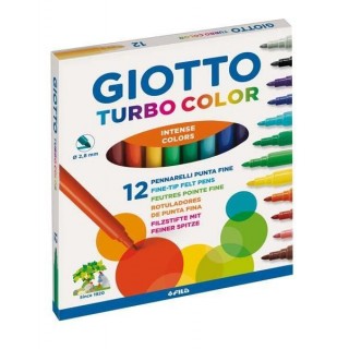 ΜΑΡΚΑΔΟPΟΙ 12ΤΕΜ TURBO COLOR GIOTTO ΛΕΠΤΟΙ ΜΑΡΚΑΔΟPΟΙ 12ΤΕΜ TURBO COLOR GIOTTO ΛΕΠΤΟΙ
