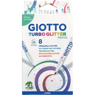 ΜΑΡΚΑΔΟΡΟΙ TURBO GLITTER PASTEL 8ΤΕΜ GIOTTO ΜΑΡΚΑΔΟΡΟΙ TURBO GLITTER PASTEL 8ΤΕΜ GIOTTO