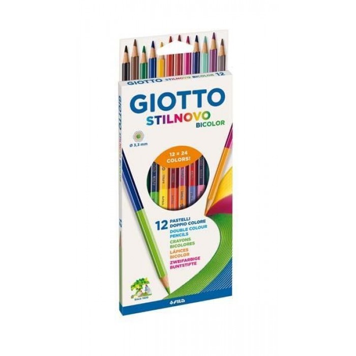 ΞΥΛΟΜΠΟΓΙΕΣ STILNOVO BICOLOR 12ΤEM 24ΧΡΩΜ GIOTTO ΞΥΛΟΜΠΟΓΙΕΣ STILNOVO BICOLOR 12ΤEM 24ΧΡΩΜ GIOTTO