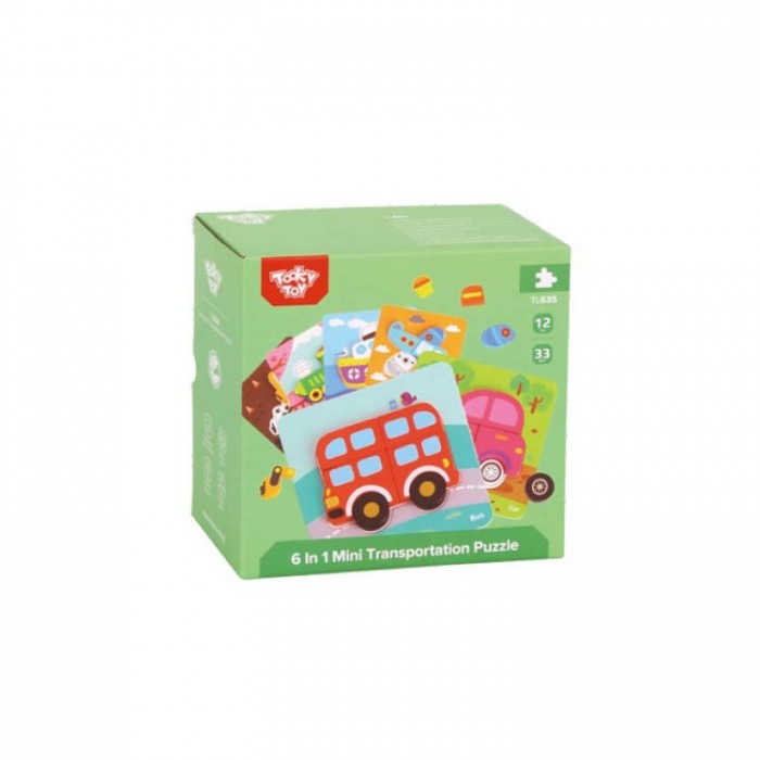 ΞΥΛΙΝΟ ΠΑΖΛ ΜΕΣΑ ΜΕΤΑΦΟΡΑΣ 6 ΣΕ 1 (TL635) TOOKY TOY ΞΥΛΙΝΟ ΠΑΖΛ ΜΕΣΑ ΜΕΤΑΦΟΡΑΣ 6 ΣΕ 1 (TL635) TOOKY TOY