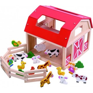 ΞΥΛΙΝΗ ΦΑΡΜΑ ΜΕ ΖΩΑ (TKB856) TOOKY TOY