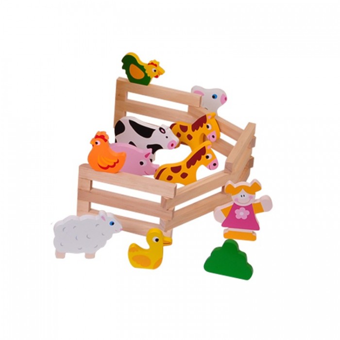 ΞΥΛΙΝΗ ΦΑΡΜΑ ΜΕ ΖΩΑ (TKB856) TOOKY TOY ΞΥΛΙΝΗ ΦΑΡΜΑ ΜΕ ΖΩΑ (TKB856) TOOKY TOY