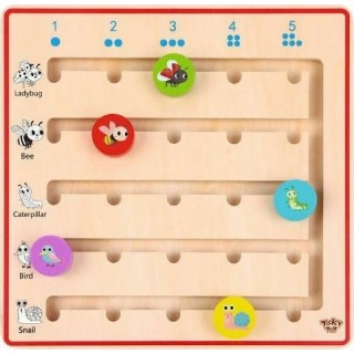 ΞΥΛΙΝΟ ΠΑΙΧΝΙΔΙ ΜΕ ΑΡΙΘΜΟΥΣ ΚΑΙ ΖΩΑ (TL776) TOOKY TOY