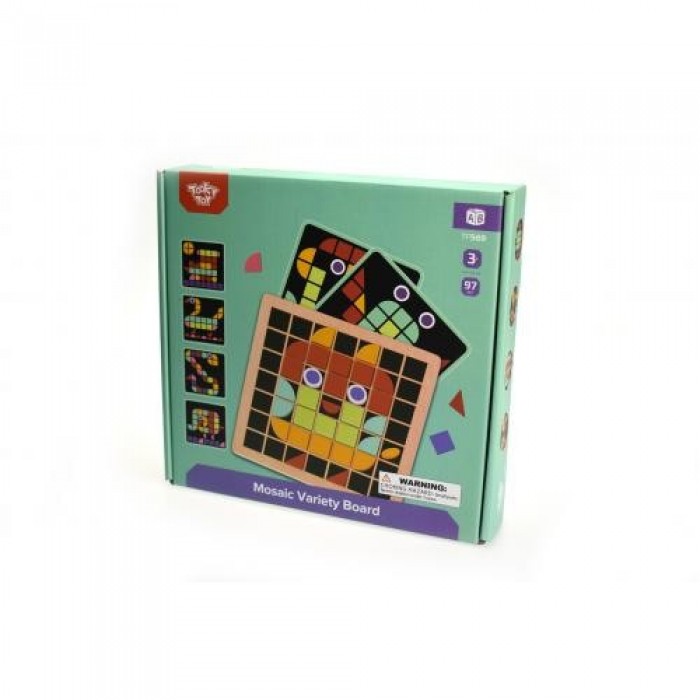 ΞΥΛΙΝΟΣ ΠΙΝΑΚΑΣ ΜΩΣΑΪΚΟ (TF569) TOOKY TOY ΞΥΛΙΝΟΣ ΠΙΝΑΚΑΣ ΜΩΣΑΪΚΟ (TF569) TOOKY TOY
