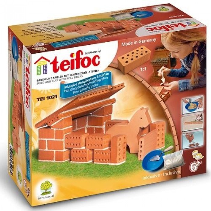 TEIFOC ΧΤΙΖΟΝΤΑΣ ΜΙΝΙ ΣΤΑΒΛΟ ΓΙΑ ΑΛΟΓΑ (1021) TEIFOC ΧΤΙΖΟΝΤΑΣ ΜΙΝΙ ΣΤΑΒΛΟ ΓΙΑ ΑΛΟΓΑ (1021)