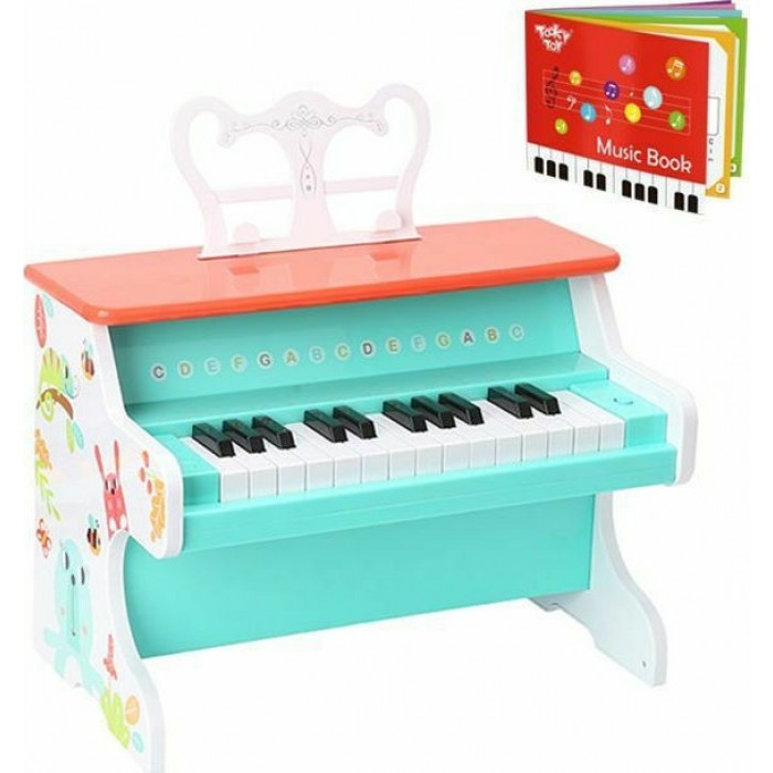 ΞΥΛΙΝΟ ΠΙΑΝΟ ΜΕ ΒΙΒΛΙΟ (TF573) TOOKY TOY ΞΥΛΙΝΟ ΠΙΑΝΟ ΜΕ ΒΙΒΛΙΟ (TF573) TOOKY TOY