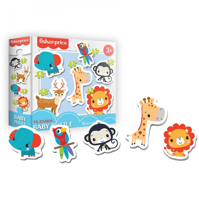 ΠΑΖΛ ΓΙΑ ΜΩΡΑ - FISHER PRICE BABY PUZZLE - ΤΑ ΖΩΑΚΙΑ ΠΑΖΛ ΓΙΑ ΜΩΡΑ - FISHER PRICE BABY PUZZLE - ΤΑ ΖΩΑΚΙΑ