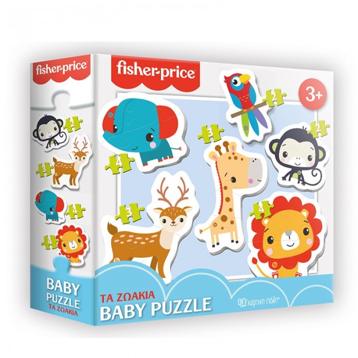 ΠΑΖΛ ΓΙΑ ΜΩΡΑ - FISHER PRICE BABY PUZZLE - ΤΑ ΖΩΑΚΙΑ ΠΑΖΛ ΓΙΑ ΜΩΡΑ - FISHER PRICE BABY PUZZLE - ΤΑ ΖΩΑΚΙΑ