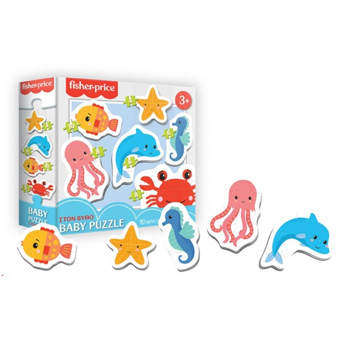 ΠΑΖΛ ΓΙΑ ΜΩΡΑ - FISHER PRICE BABY PUZZLE ΣΤΟΝ ΒΥΘΟ ΠΑΖΛ ΓΙΑ ΜΩΡΑ - FISHER PRICE BABY PUZZLE ΣΤΟΝ ΒΥΘΟ