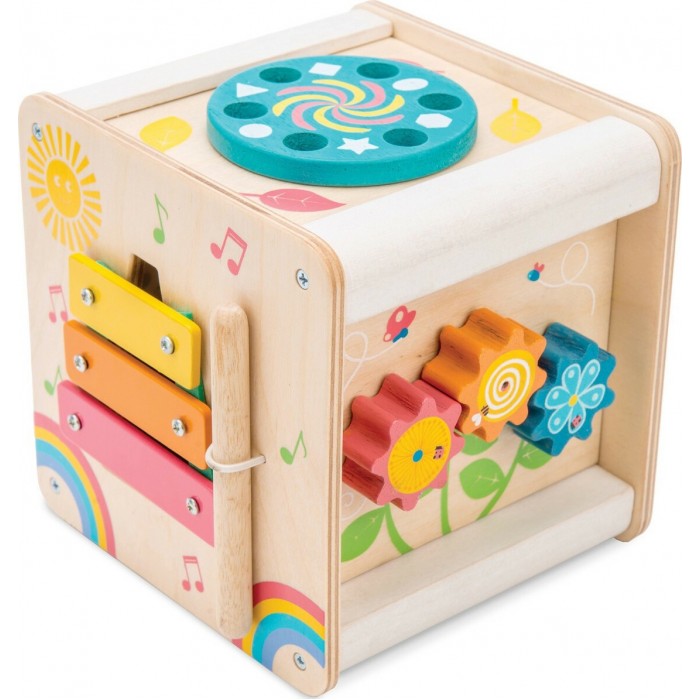 ΞΥΛΙΝΟΣ ΚΥΒΟΣ ΔΡΑΣΤΗΡΙΟΤΗΤΩΝ (PL105) LE TOY VAN ΞΥΛΙΝΟΣ ΚΥΒΟΣ ΔΡΑΣΤΗΡΙΟΤΗΤΩΝ (PL105) LE TOY VAN