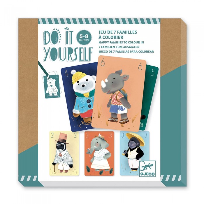 DJECO DIY ΦΤΙΑΧΝΩ ΧΡΩΜΑΤΙΖΩ ΚΑΡΤΕΣ ΑΠΟ ΕΠΙΤΡΑΠΕΖΙΟ 