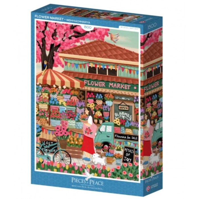 Flower Market 1500 Piece Puzzle