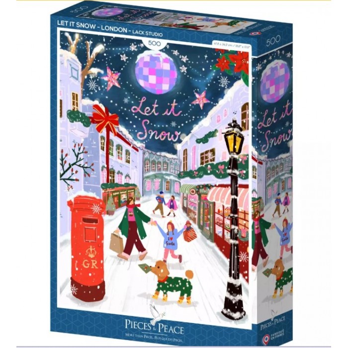 Puzzle Let it Snow - London 500 Pieces Puzzle Let it Snow - London 500 Pieces