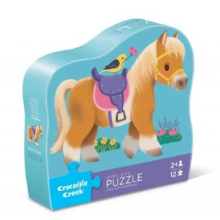 12 PIECE PUZZLE PONY CROCODILE GREEK 