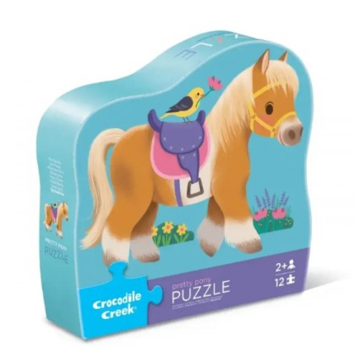 12 PIECE PUZZLE PONY CROCODILE GREEK 