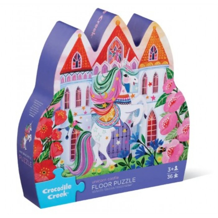 36 PIECE PUZZLE UNICORN AND CASTLE CROCODILE GREEK 36 PIECE PUZZLE UNICORN AND CASTLE CROCODILE GREEK