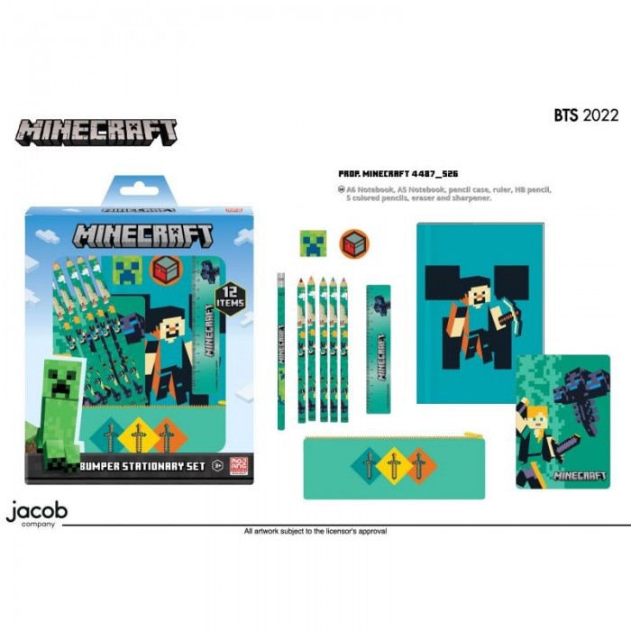 ΣΕΤ ΣΧΟΛΙΚΩΝ MINECRAFT (5 ΞΥΛΟΜΠΟΓΙΕΣ-ΜΟΛΥΒΙ-ΞΥΣΤΡΑ-ΓΟΜΑ-ΧΑΡΑΚΑΣ-2 ΣΗΜΕΙΩΜΑΤΑΡΙΑ) (228141) ΣΕΤ ΣΧΟΛΙΚΩΝ MINECRAFT (5 ΞΥΛΟΜΠΟΓΙΕΣ-ΜΟΛΥΒΙ-ΞΥΣΤΡΑ-ΓΟΜΑ-ΧΑΡΑΚΑΣ-2 ΣΗΜΕΙΩΜΑΤΑΡΙΑ) (228141)