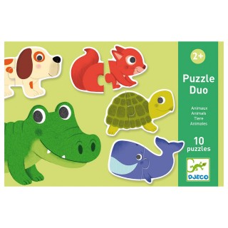 DJECO ΠΑΙΔΙΚΟ PUZZLE ANIMALS 10PCS ΓΙΑ 2+ ΕΤΩΝ DJECO ΠΑΙΔΙΚΟ PUZZLE ANIMALS 10PCS ΓΙΑ 2+ ΕΤΩΝ