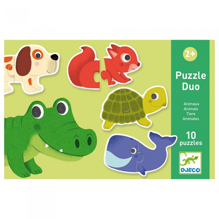 DJECO ΠΑΙΔΙΚΟ PUZZLE ANIMALS 10PCS ΓΙΑ 2+ ΕΤΩΝ DJECO ΠΑΙΔΙΚΟ PUZZLE ANIMALS 10PCS ΓΙΑ 2+ ΕΤΩΝ