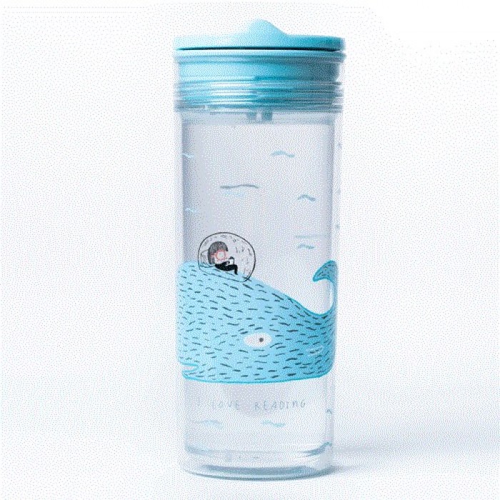 ΠΟΤΗΡΙ SlideCup Crystal 550 ml BPA FREE- Whale ΠΟΤΗΡΙ SlideCup Crystal 550 ml BPA FREE- Whale