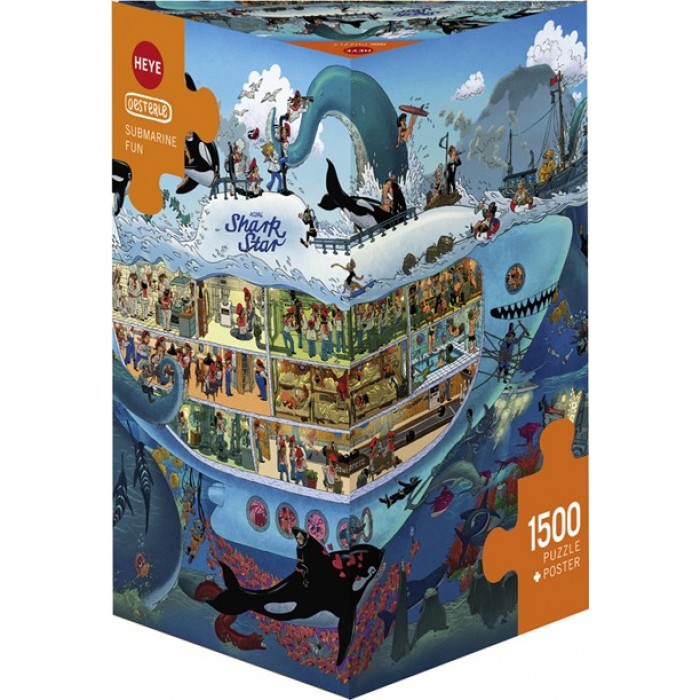 ΠΑΖΛ 1500 ΚΟΜΜΑΤΙΩΝ SUBMARINE FUN ΣΕ ΤΡΙΓΩΝΙΚΟ ΚΟΥΤΙ 29925 HEYE ΠΑΖΛ 1500 ΚΟΜΜΑΤΙΩΝ SUBMARINE FUN ΣΕ ΤΡΙΓΩΝΙΚΟ ΚΟΥΤΙ 29925 HEYE