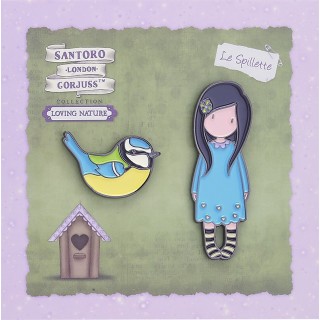 SANTORO PINS- BIRDS OF A FEATHER SANTORO PINS- BIRDS OF A FEATHER