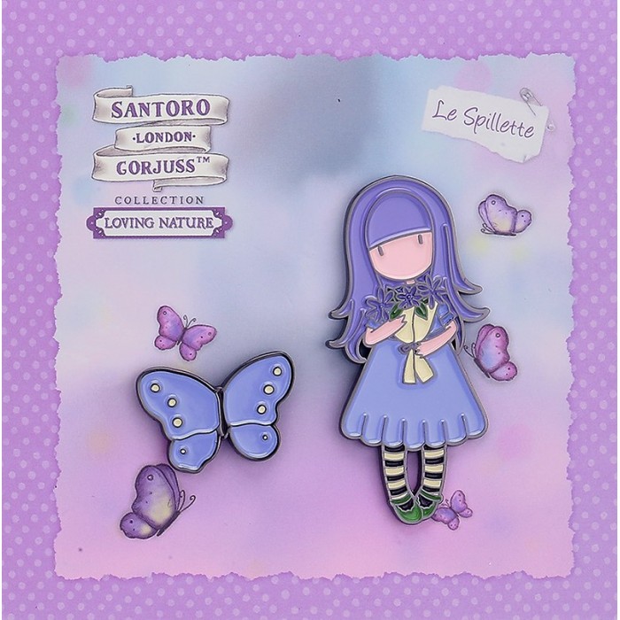 SANTORO PINS- SEND ME FLOWERS SANTORO PINS- SEND ME FLOWERS