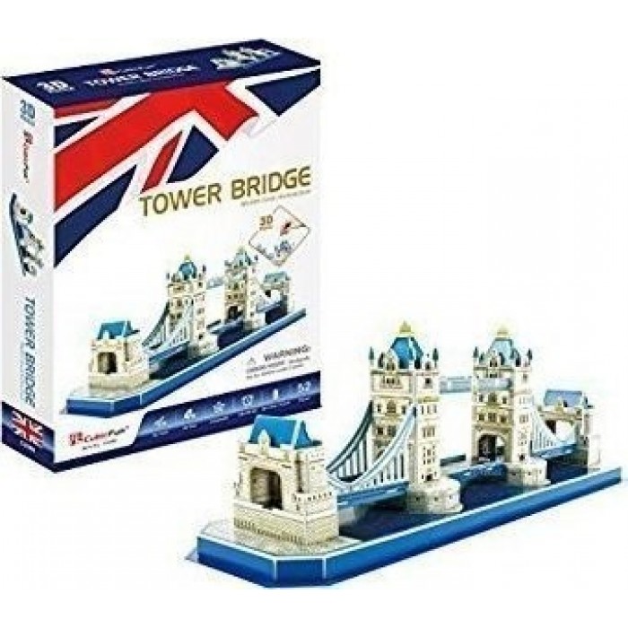 ΠΑΖΛ 3D TOWER BRIDGE 52 ΤΜΧ (C238h) CUBIN FUN ΠΑΖΛ 3D TOWER BRIDGE 52 ΤΜΧ (C238h) CUBIN FUN