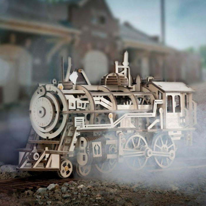 ΞΥΛΙΝΟ 3D PUZZLE ROBOTIME LOCOMOTIVE (LK701) ΞΥΛΙΝΟ 3D PUZZLE ROBOTIME LOCOMOTIVE (LK701)