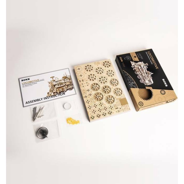 ΞΥΛΙΝΟ 3D PUZZLE ROBOTIME LOCOMOTIVE (LK701) ΞΥΛΙΝΟ 3D PUZZLE ROBOTIME LOCOMOTIVE (LK701)