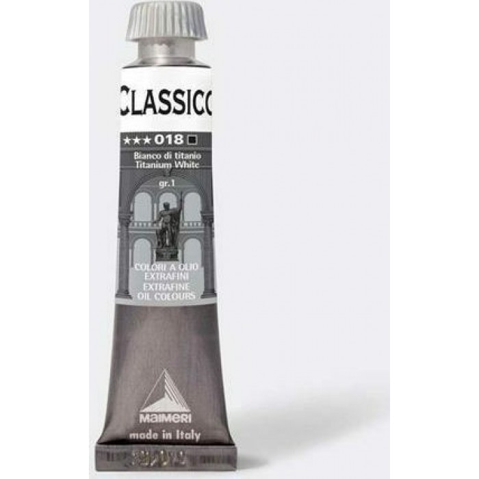 ΛΑΔΙ MAIMERI CLASSICO TITANIUM WHITE 20ML 018 ΛΑΔΙ MAIMERI CLASSICO TITANIUM WHITE 20ML 018