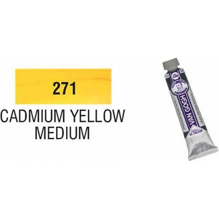 TALENS VAN GOGH ΧΡΩΜΑ ΛΑΔΙΟΥ 271 CADMIUM YELLOW MEDIUM 20ml TALENS VAN GOGH ΧΡΩΜΑ ΛΑΔΙΟΥ 271 CADMIUM YELLOW MEDIUM 20ml