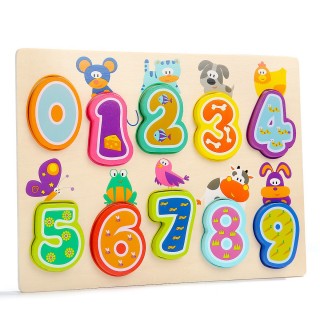 TOP BRIGHT ΞΥΛΙΝΟ ΠΑΖΛ ΜΕ ΑΡΙΘΜΟΥΣ ΚΑΙ ΖΩΑΚΙΑ 120325