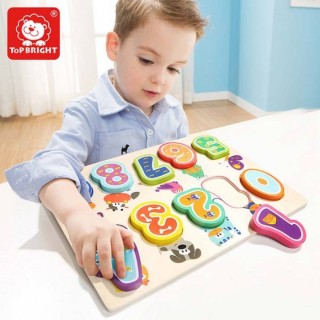 TOP BRIGHT ΞΥΛΙΝΟ ΠΑΖΛ ΜΕ ΑΡΙΘΜΟΥΣ ΚΑΙ ΖΩΑΚΙΑ 120325
