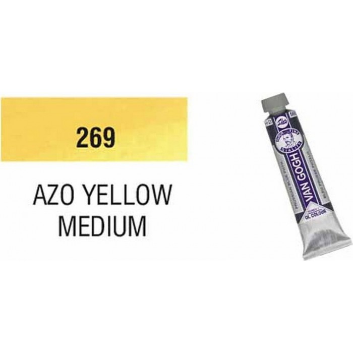 TALENS VAN GOGH ΧΡΩΜΑ ΛΑΔΙΟΥ 269 AZO YELLOW MEDIUM 20ml TALENS VAN GOGH ΧΡΩΜΑ ΛΑΔΙΟΥ 269 AZO YELLOW MEDIUM 20ml