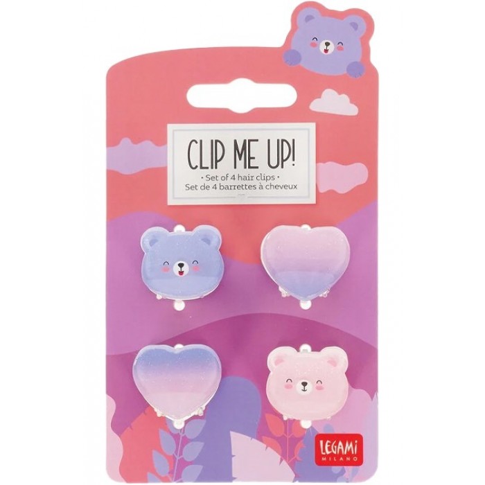 LEGAMI MINI HAIR CLIPS SET TEDDY