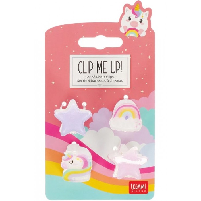 LEGAMI MINI HAIR CLIPS SET UNICORN