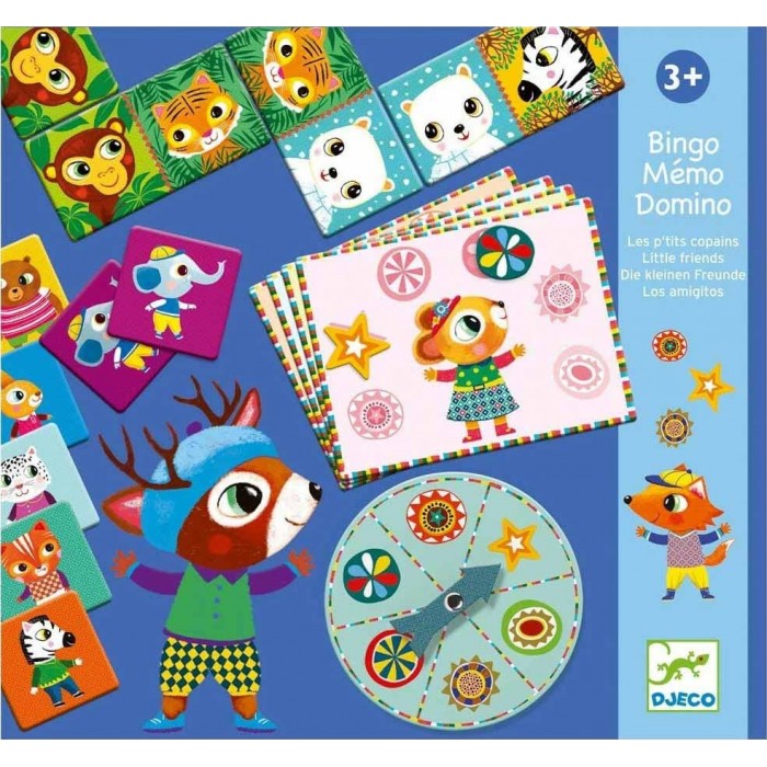 DJECO ΣΕΤ 3 ΕΠΙΤΡΑΠΕΖΙΑ ΠΑΙΧΝΙΔΙΑ LITTLE FRIENDS DJECO ΣΕΤ 3 ΕΠΙΤΡΑΠΕΖΙΑ ΠΑΙΧΝΙΔΙΑ LITTLE FRIENDS
