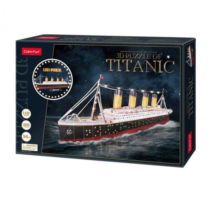 ΠΑΖΛ 3D TITANIC WITH LED 226 ΤΕΜ. (L521h) CUBIN FIN ΠΑΖΛ 3D TITANIC WITH LED 226 ΤΕΜ. (L521h) CUBIN FIN