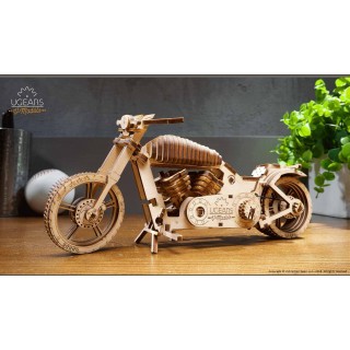 UGEARS ΜΟΤΟΣΥΚΛΕΤΑ VM-02 ΞΥΛΙΝΟ ΜΗΧΑΝΙΚΟ 3D ΠΑΖΛ (12082)