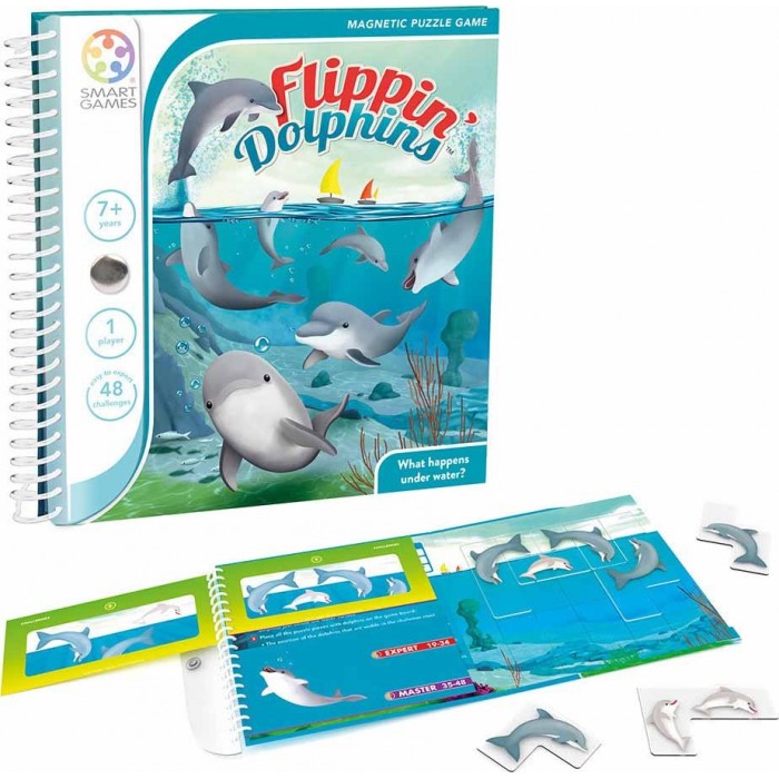SMARTGAMES ΕΠΙΤΡΑΠΕΖΙΟ ΜΑΓΝΗΤΙΚΟ ΠΑΙΧΝΙΔΙ FLIPPIN DOLPHINS (152330) SMARTGAMES ΕΠΙΤΡΑΠΕΖΙΟ ΜΑΓΝΗΤΙΚΟ ΠΑΙΧΝΙΔΙ FLIPPIN DOLPHINS (152330)