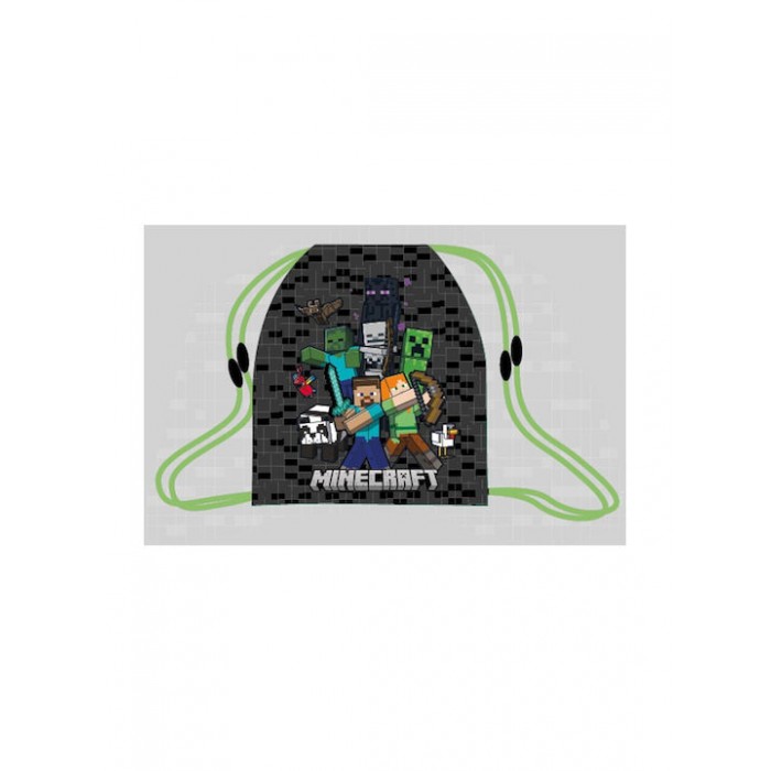 ΣΑΚΟΣ ΠΛΑΤΗΣ GREEN MINECRAFT ΣΑΚΟΣ ΠΛΑΤΗΣ GREEN MINECRAFT