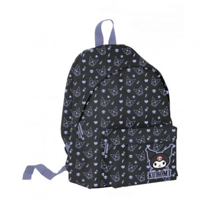 ΣΑΚΙΔΙΟ ΣΤΡΟΓΓΥΛΟ ΜΑΥΡΟ PATTERN KUROMI ΣΑΚΙΔΙΟ ΣΤΡΟΓΓΥΛΟ ΜΑΥΡΟ PATTERN KUROMI