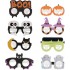LEGAMI HALLOWEEN SET OG 8 PAIRS PAPER EYEGLASSES