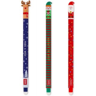 LEGAMI CHRISTMAS SET OF 3 ERASABLE GEL PENS LEGAMI CHRISTMAS SET OF 3 ERASABLE GEL PENS