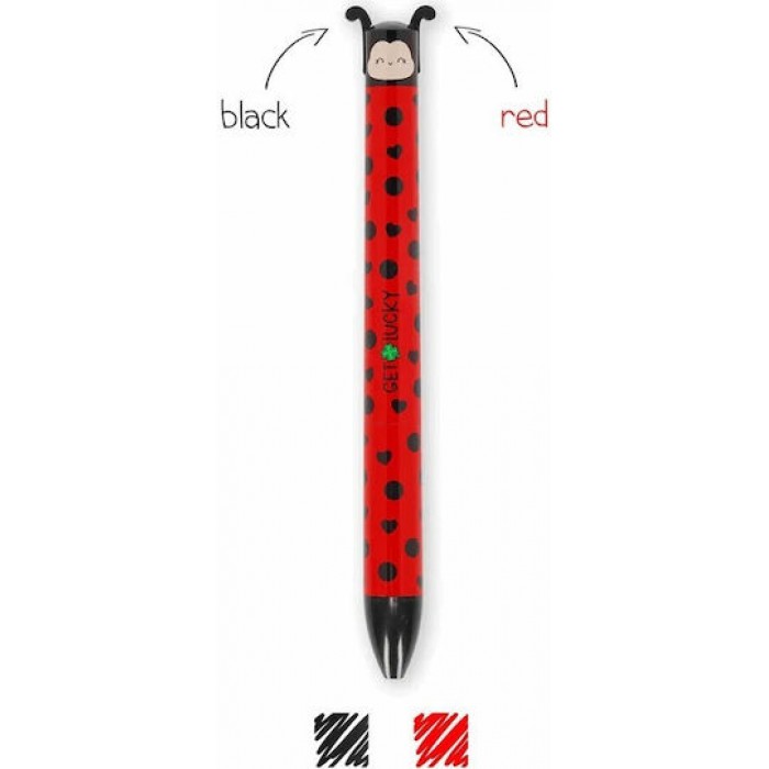 LEGAMI ΣΤΥΛΟ CLICK AND CLACK PEN ΜΕ ΔΥΟ ΧΡΩΜΑΤΑ LADYBUG LEGAMI ΣΤΥΛΟ CLICK AND CLACK PEN ΜΕ ΔΥΟ ΧΡΩΜΑΤΑ LADYBUG